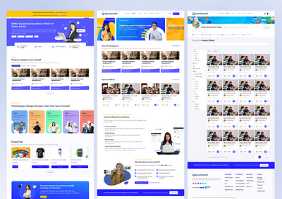 Learning Management System Guru Invatif clean design clean resume clean ui design figma learning learning management system lms modern online course portfolio ui ui design