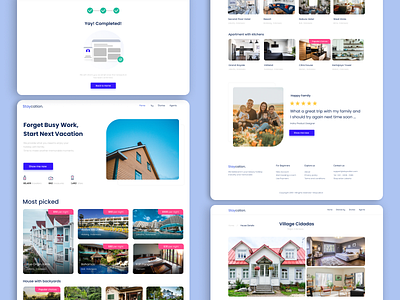 Staycation - Book your holiday now! branding business figma holiday hotel illustration inn inspiration landing page logo reference staycation ui ux design vacation