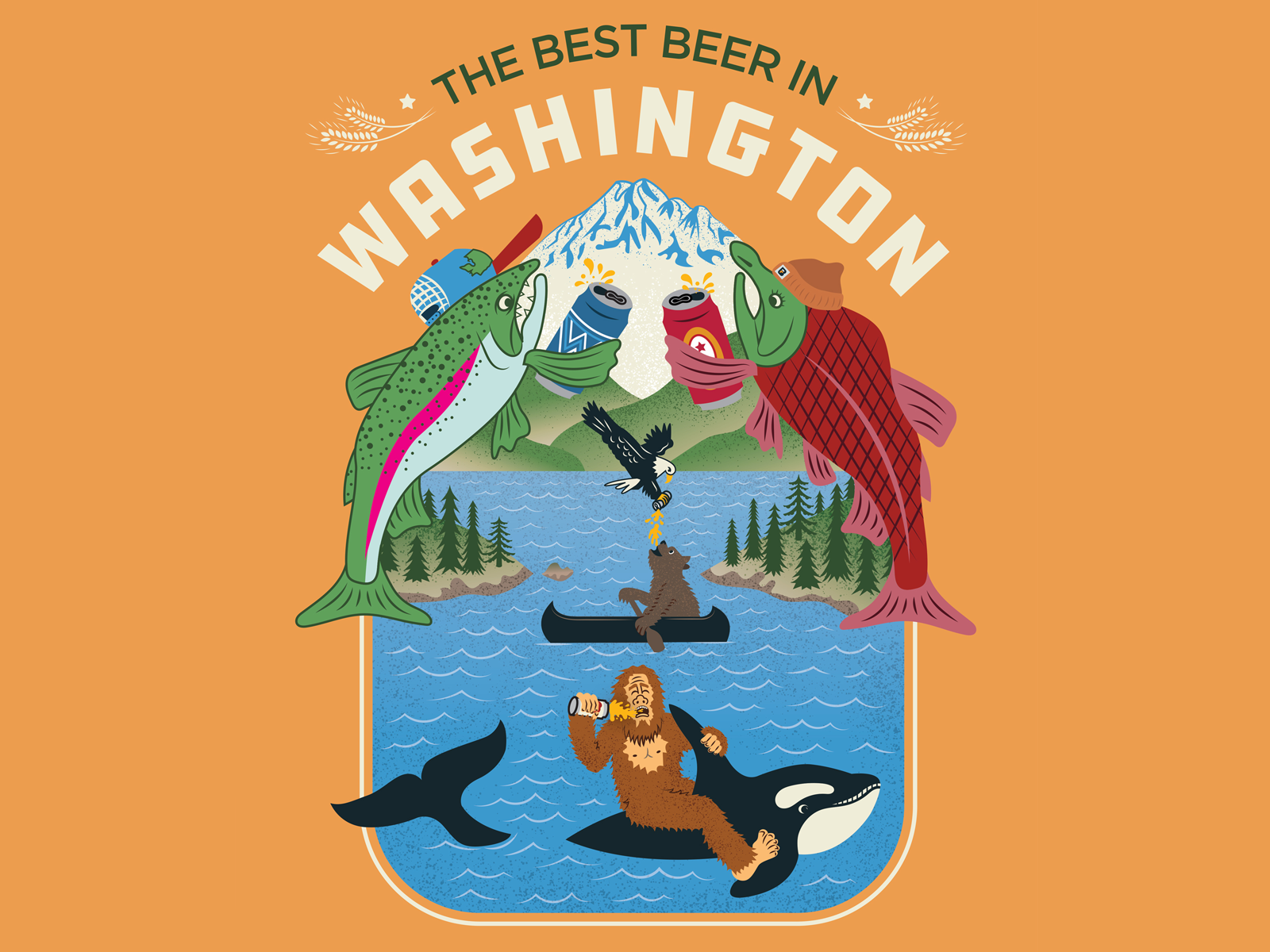 Best Beer in Washington State by Bradley James Lockhart on Dribbble