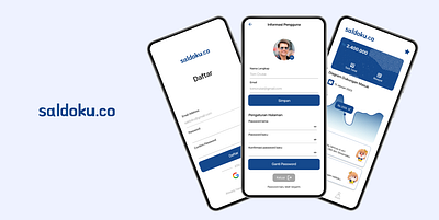 Saldoku.co app design ewallet money app ui uiux design ux