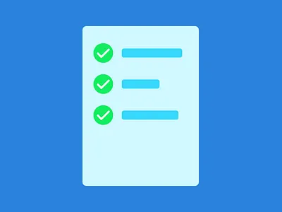 Checklist Animation animation checklist illustration microanimation motion graphic principle ui ux