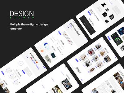 Design Agency Figma Template 3d agency animation app branding business design design agency graphic design illustration it company ui ux website