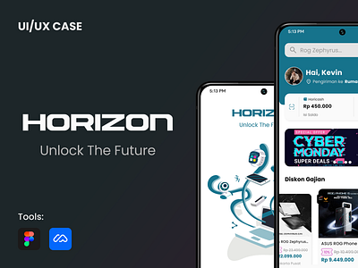 HORIZON E-commerce - Mobile App Design (UI UX Case Study) app app design case study e commerce ecommerce mobile mobile app mobile app design mobile design mobile ui ui ui design ui ux uidesign uiux ux ux design uxdesign