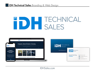 IDH Sales Branding & Web Design branding business cards logo design web design wordpress