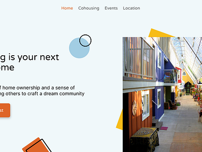 Co-op Housing Website Redesign co op colour design housing redesign ui ux web design