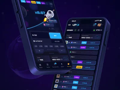 UP-X – Crash Game bet betting blockchain case casino design crash crypto dice gambling gambling site game design game interface lottery mobile nft game platform roulette uiux user interface web3