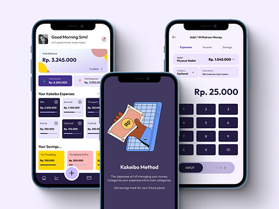 Kakeibo Personal Financial Apps dailyui design ewallet ewalletapps finance financeapps financialapps mobileapp mobiledesign money ui uidaily uidesign wallet walletapps wallets