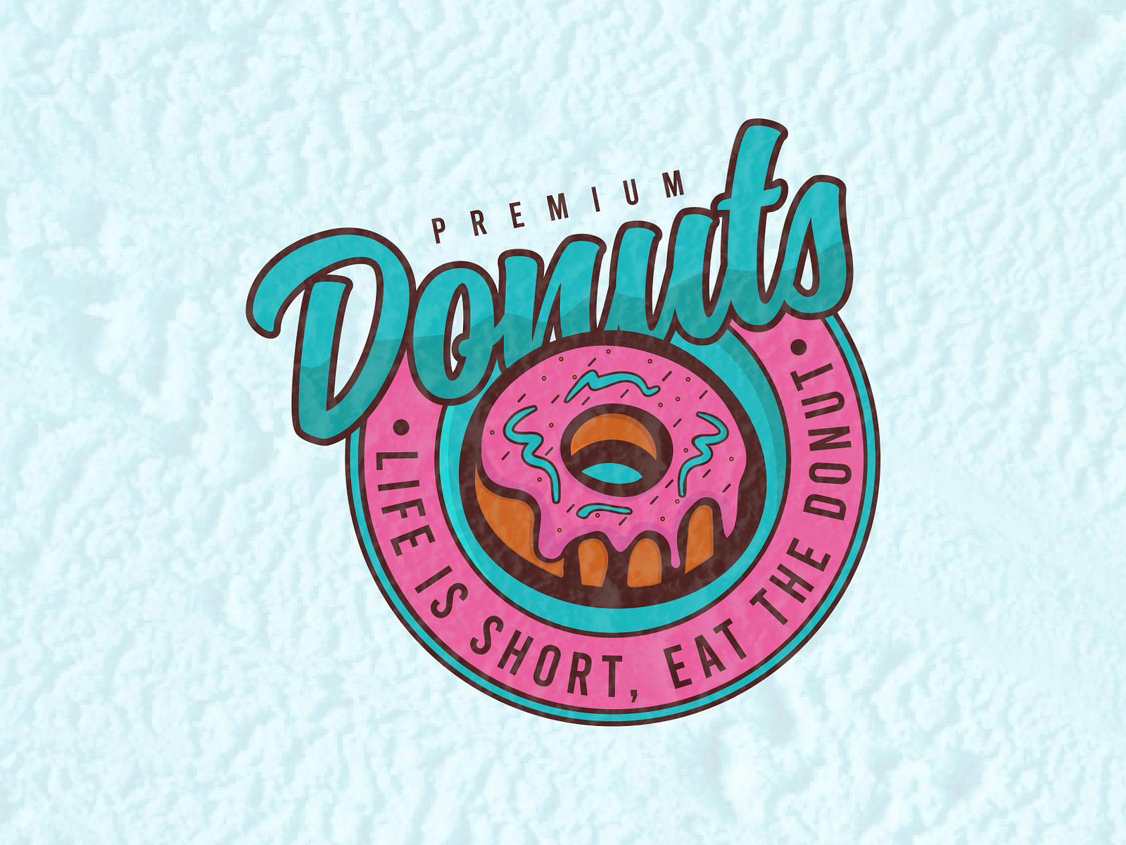 Donuts Vintage Badge Logo by Mustain Billah on Dribbble