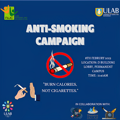 Anti-Smoking Campaign Poster branding design illustration logo