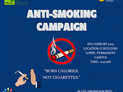 Anti-Smoking Campaign Poster branding design illustration logo