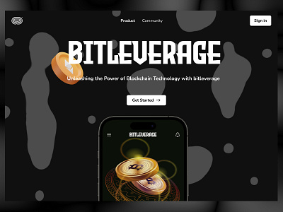 Bitleverage : Empowering the Future with Blockchain Technology bitcoin blockchain blockchain technology cryptocurrency dogecoin ethereum landing page ui wallet