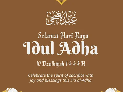 SELAMAT HARI RAYA IDUL ADHA INSTAGRAM POST ft. LETTEREMAN STUDIO celebration
