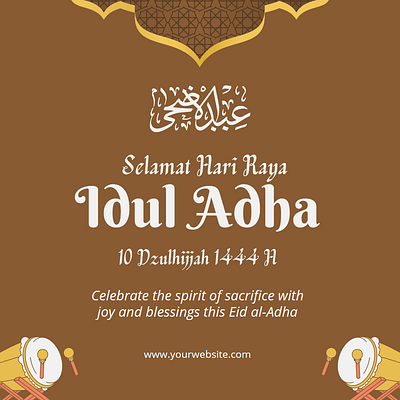 SELAMAT HARI RAYA IDUL ADHA INSTAGRAM POST ft. LETTEREMAN STUDIO celebration