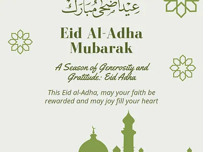 EID AL-ADHA MUBARAK INSTAGRAM POST ft. LETTEREMAN STUDIO graphic design typography