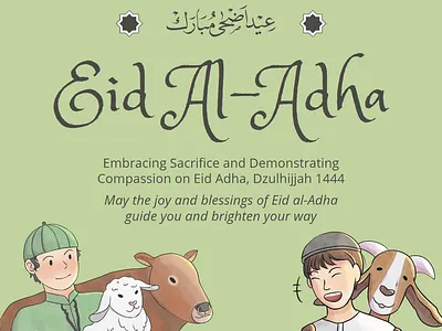 EID AL-ADHA MUBARAK INSTAGRAM POST ft. LETTEREMAN STUDIO typography