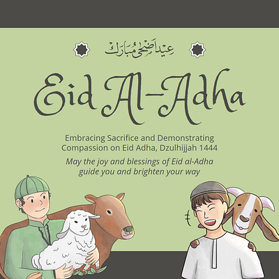 EID AL-ADHA MUBARAK INSTAGRAM POST ft. LETTEREMAN STUDIO typography