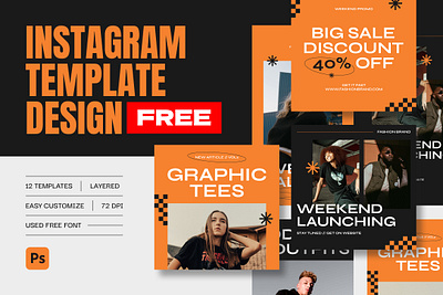 Hypebeast Instagram Fashion Template Design - FREE DOWNLOAD ads advertising branding fashion hypebeast instagram pack instagram post instagram stories media multipurpose online promotion sale social media store streetwear template trend