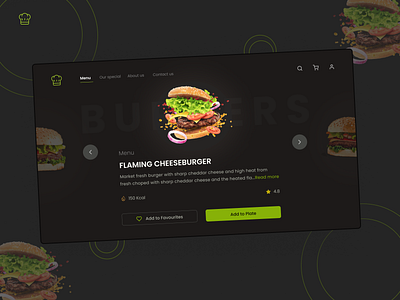 Web Design - Food Ordering design typography ui ux