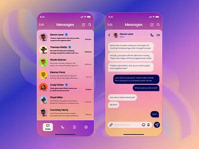 Daily UI #013 - Direct Messaging by Ân Phạm on Dribbble