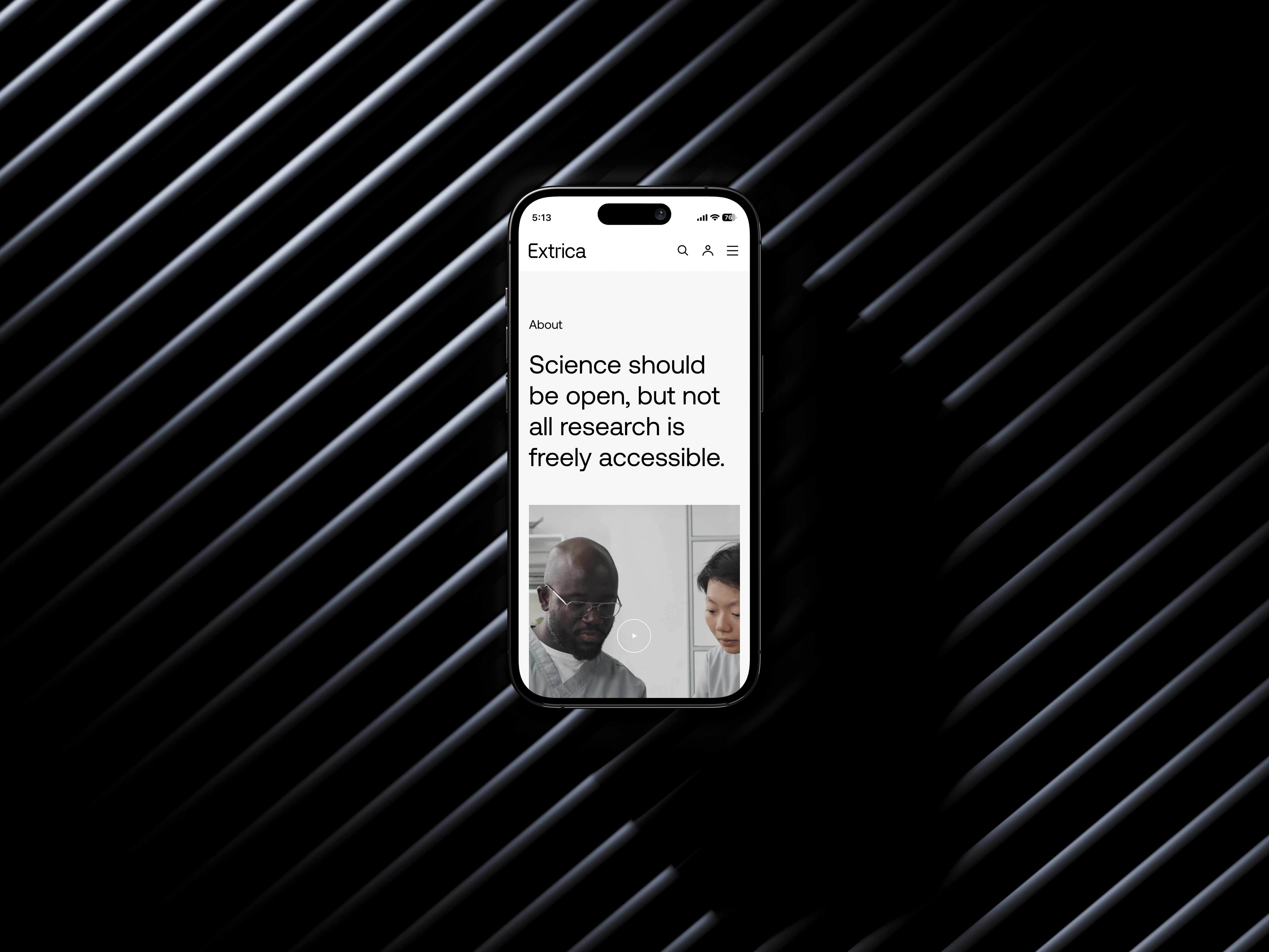Extrica Web Design design extrica graphic design landing minimal mobile open access outer publisher responsive science scietific journals typography ui ui design ux web website