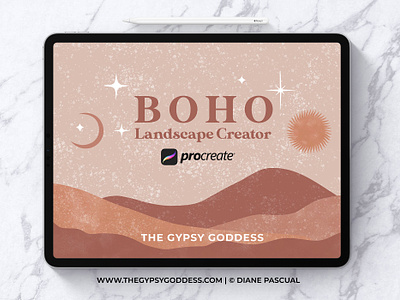 Procreate Boho Landscape Creator