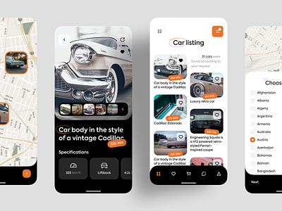Exclusive Autos Mobile App app auto car design exclusive interface ios listing mobile retro search ui ux vehicle