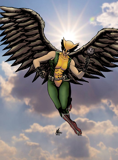 Hawkgirl - DC Comics artist artwork character character illustration comic art comic artist comic project comic style costume cover cover artist dc dc comics drawing editorial ideas illustration layout ocmic book publisher