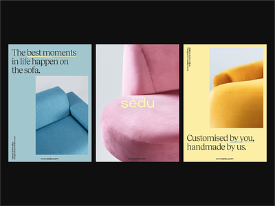 sedu - Posters ads branding design fabric graphic design instagram logo posters social sofa sofas