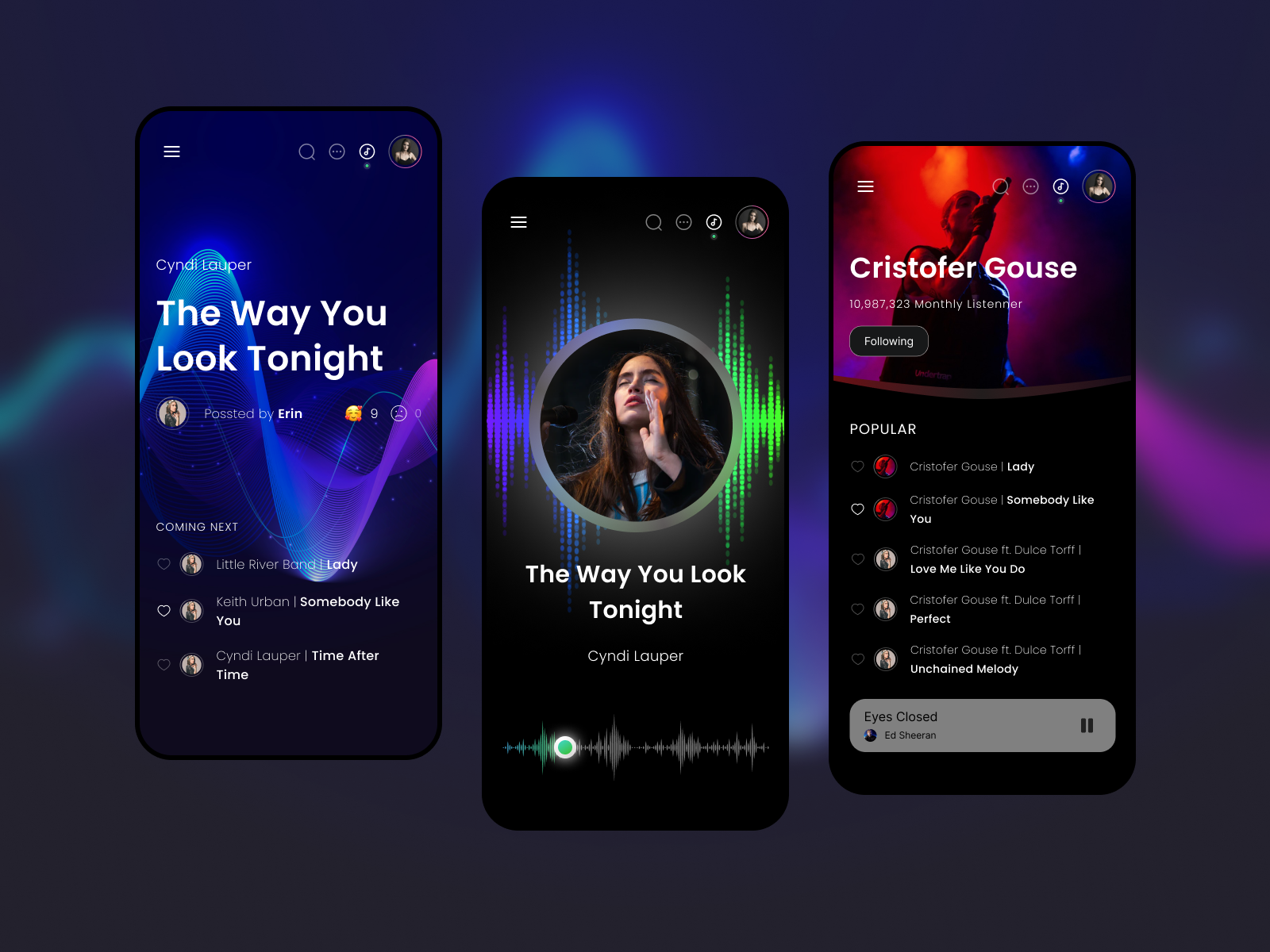 Music player - Mobile Design Concept by Hiep for Slabs on Dribbble