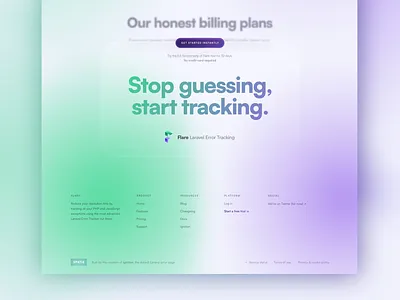 Flareapp.io - Footer agency belgium blur branding clean copywriting design footer gradient minimal ui ux web design webdesign website