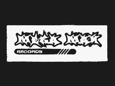 Mega Max Records • Branding artwork branding design digital design graphic design grunge logo typography