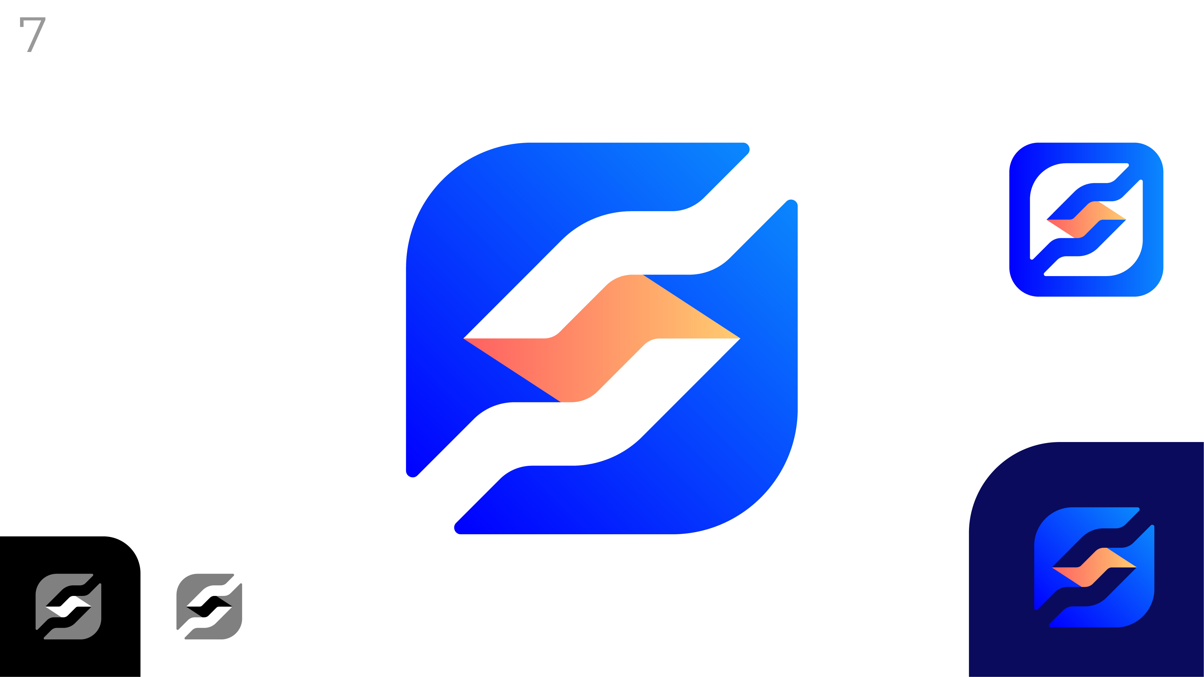 Sport Logo Design / FS brand identity branding design flash game gamer gaming logos gradient icon illustration logo logos logotype marin marin gorea modern logo paris sport sport logo sports