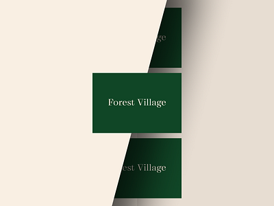 Forest Village cards branding cards graphic design illustration logo minimal minimalism vector