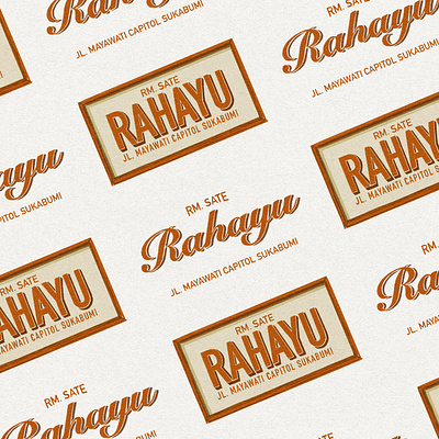 RM. Sate Rahayu Branding app branding design graphic design illustration logo motion graphics typography ui ux vector