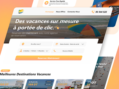 Landing Page For Travel Agency booking agency booking ui design booking website design figma landing page landing page design landing page ui design landing page webdesign travel agency travel agency website ui website design