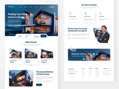 Real Estate Website Design💻 Tools used: Figma and Midjourney 5