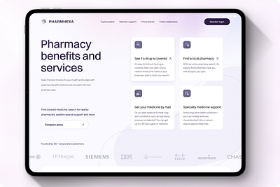 Online pharmacy info page