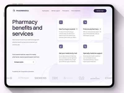 Online pharmacy info page