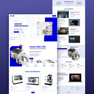 Landing page for ICS systems store darklight landing page store systems store uxui web design website