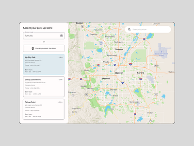 Daily UI Challenge #29 - Map figma map