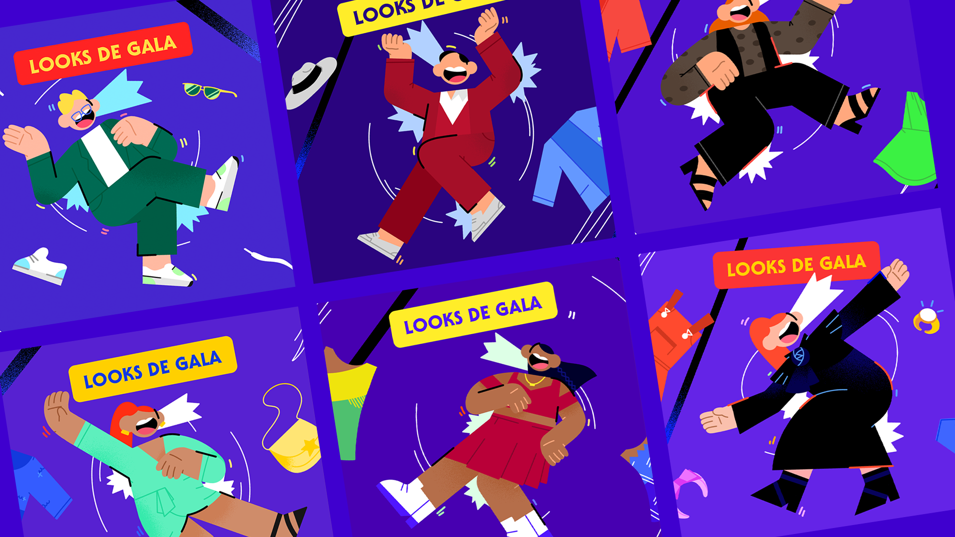 Social Media for Me Caigo de Risa branding diseño flat ilustration graphic design happy human flat humor illustration ilustración instagram social media social media design television tv show tv social media