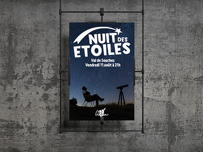 Affiches Nuit des étoiles branding graphic design
