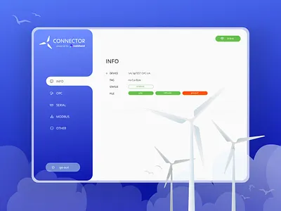 Connector: Renewable energy data in one place! 🔋🌱🌳💨 data databases desktopapp greenenegry hardware icons illustrations menu renewableenergy reports server sidemenu tabs techicons uidesign uxdesign vector windenergy windfarm