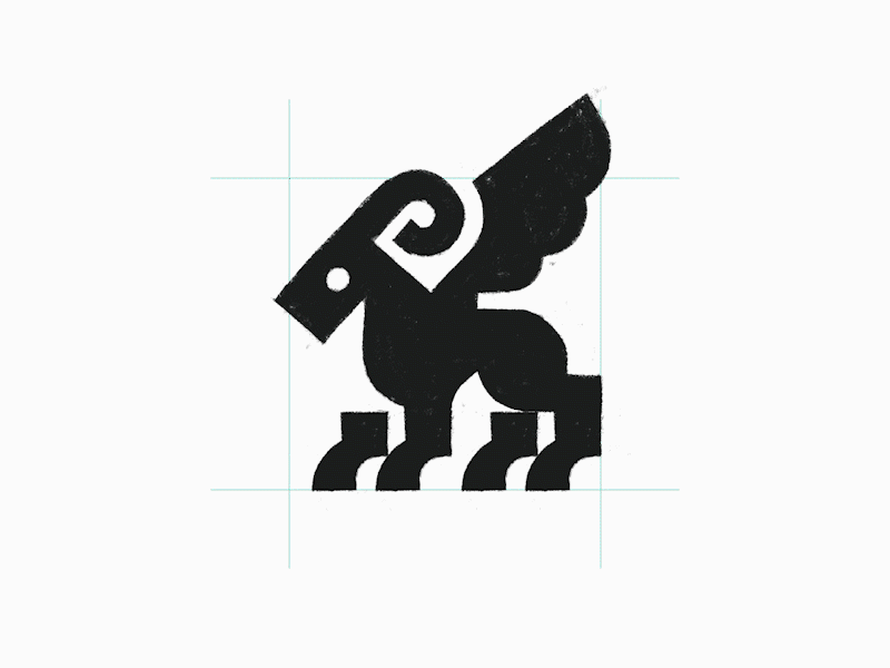 Mythical winged goat animal creature logomark design 3d anhdodes anhdodes logo animal icon animal logo animation branding design goat logo graphic design illustration logo logo design logo designer logodesign minimalist logo minimalist logo design motion graphics ui