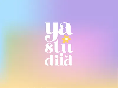 Logo for Yastudiia beauty beauty logo brandbook branding design flower flower logo gradient graphic design hair hair logo illustration lettering logo logo design studio typography ui ux vector