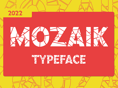 Mozaik - Decorative Display art branding decorative design display font graphic design handcrafted layers logo noise pool poster summer texture typeface