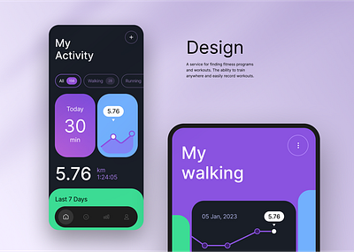 Online Fitness | Sport Mobile app android app appdesign design ui user interface ux