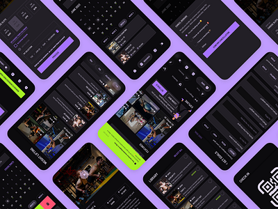 Gymly Fitness App dribbble fitness gym health mobile mobile app product design ui web design wellness workout