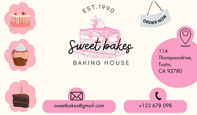 Baking house Business card adobe illustrator aesthetic branding business card design graphic design illustration logo photoshop ui