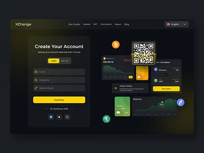 Crypto trading platform bitcoin crypto dashboard log in obvious obvious design obvious studio platform saas trading web app web design